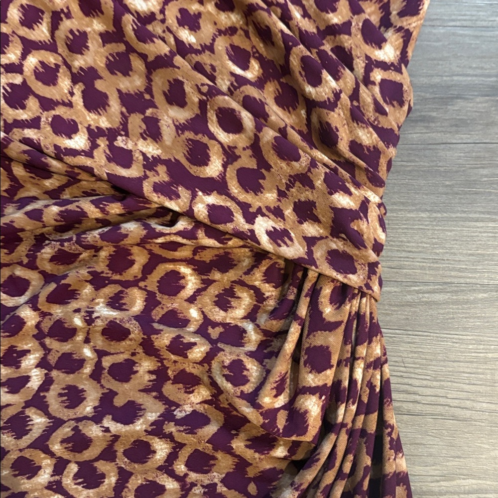 Lauren Ralph Lauren Brown Patterned Mini Dress - Picture 7 of 9